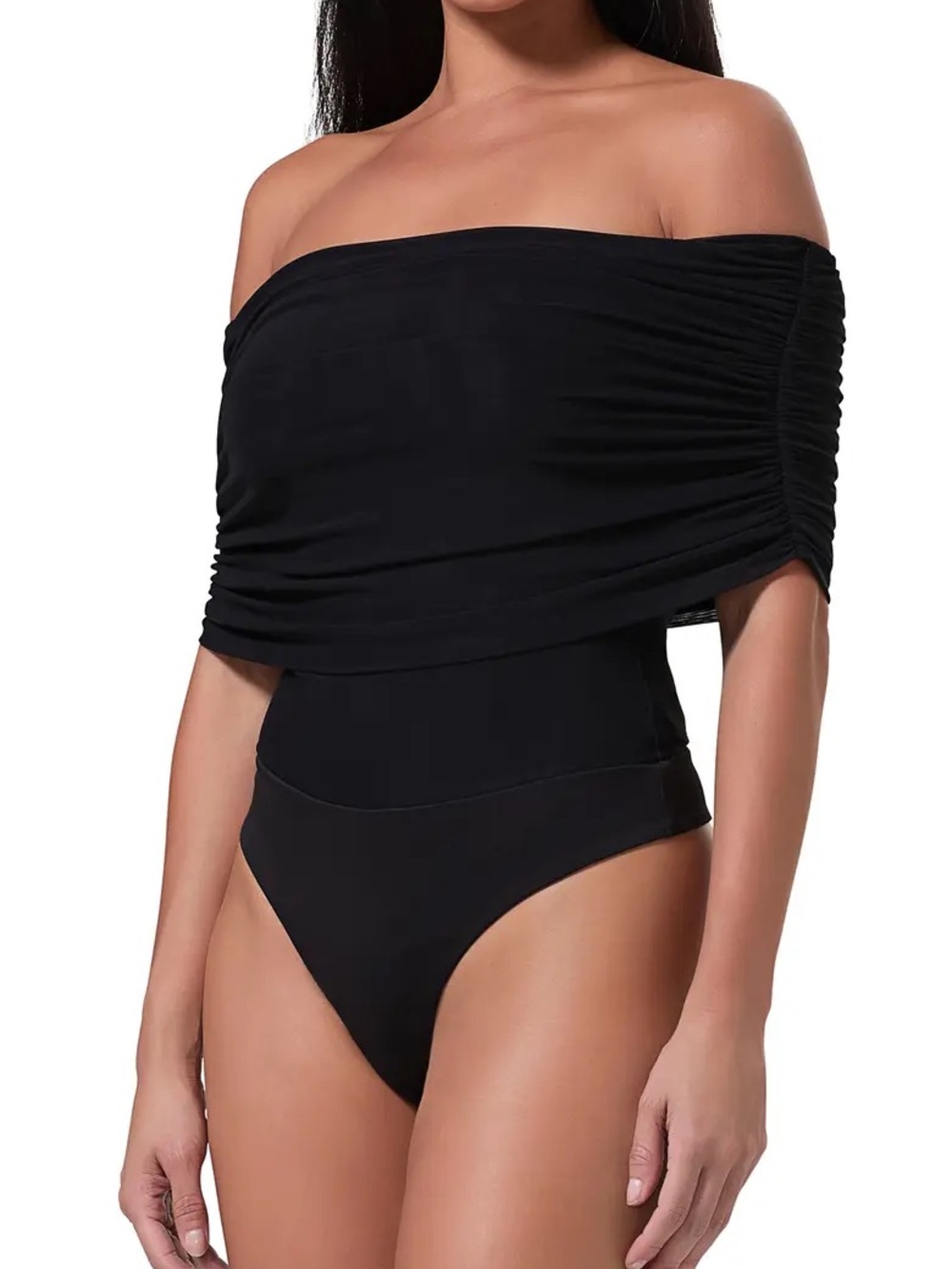 AFRM Divya Bodysuit in Black